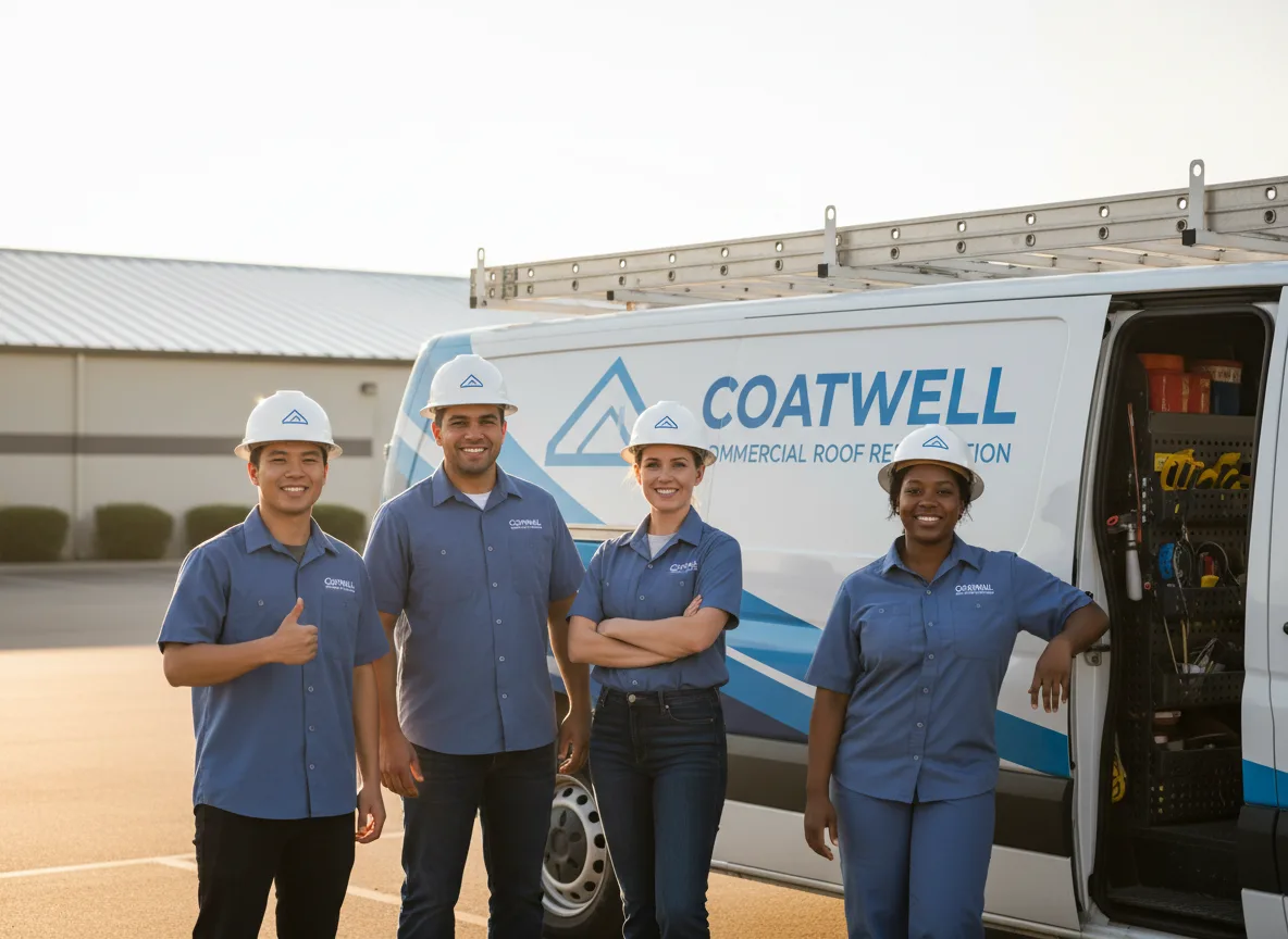 Commercial roof coating company in Leon, KS